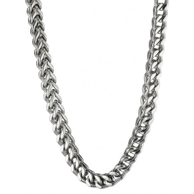 Men's Neckless chain thick steel 316L in silver colour