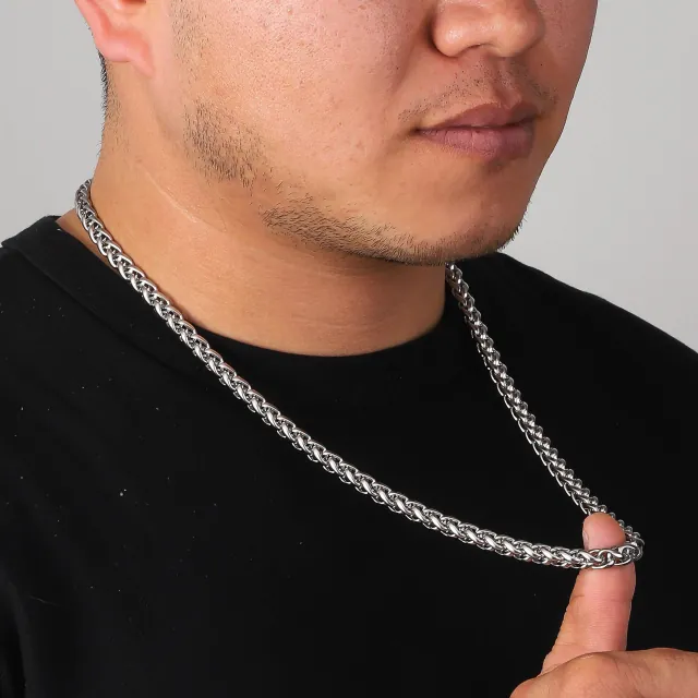 Men's 316L steel chain in silver color bode 03579