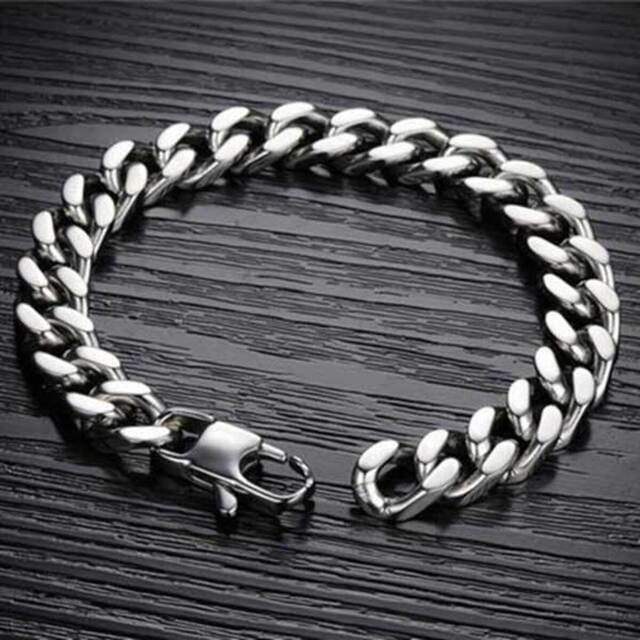 Steel bracelet 316L silver