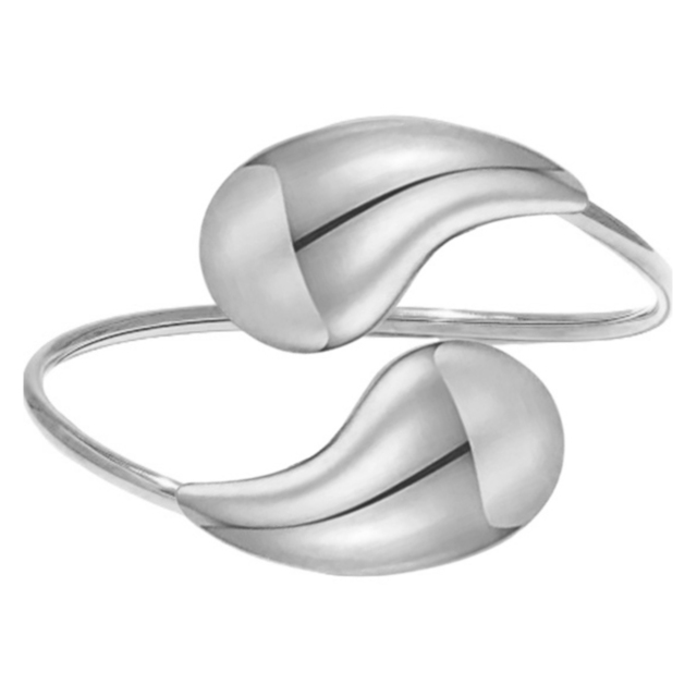 Women's Set necklace-earrings-bracelet Chunky Dropssteel 316L silver