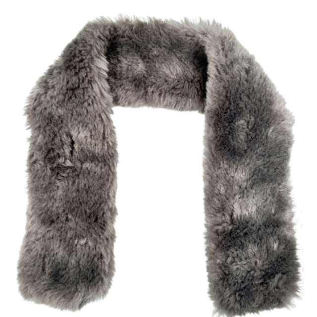 Women's bode fur scarf 06-0789 gray
