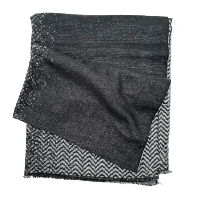 Men's scarves Verde 06-810 black/gray
