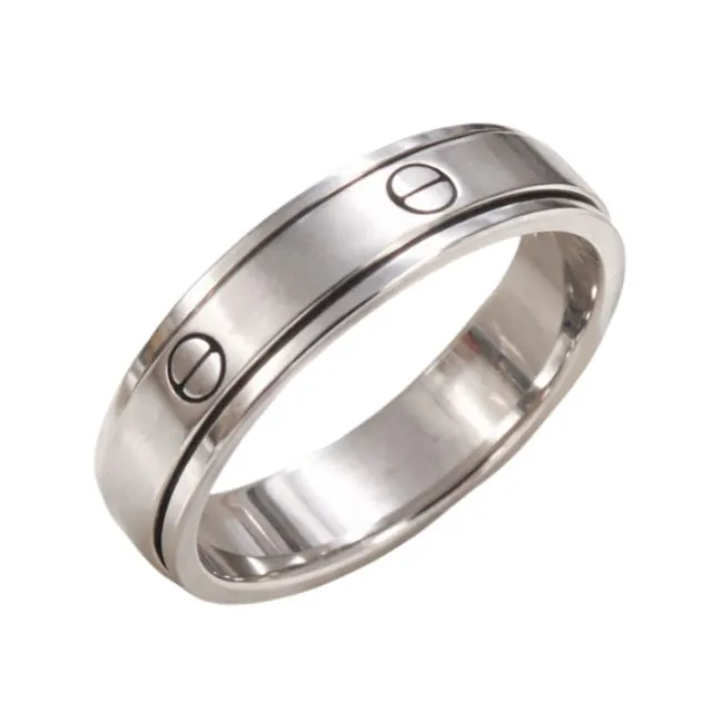 Men's ring Wedding ring stainless steel silver