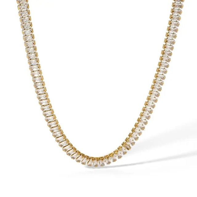 Women's Set Necklace & Earrings & Bracelet steel 316L gold