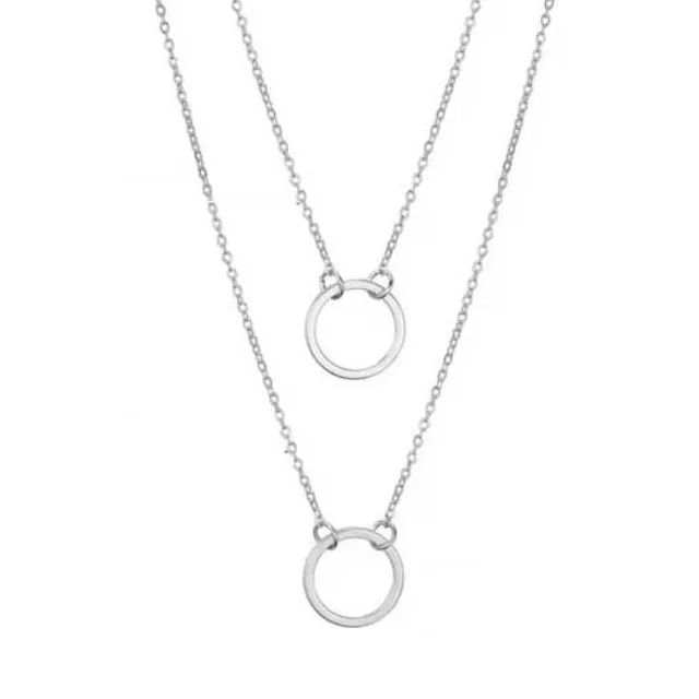 Women's necklace steel 316L silver 