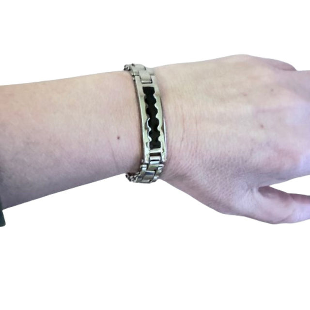 Men's bracelet made of steel 316L silver colour bode 0740