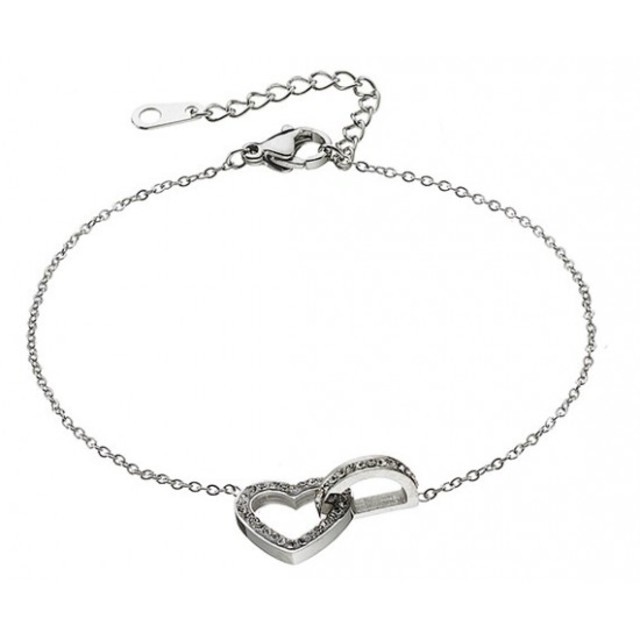 Women's steel bracelet 316L silver