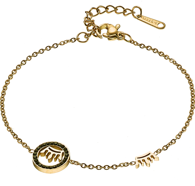 Women's steel bracelet 316L gold