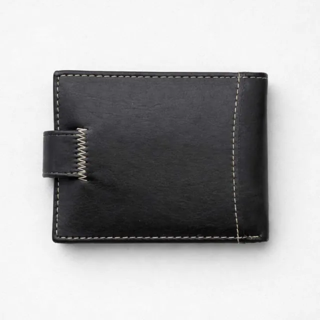 Wallet for man Leather Verde 09-131 black