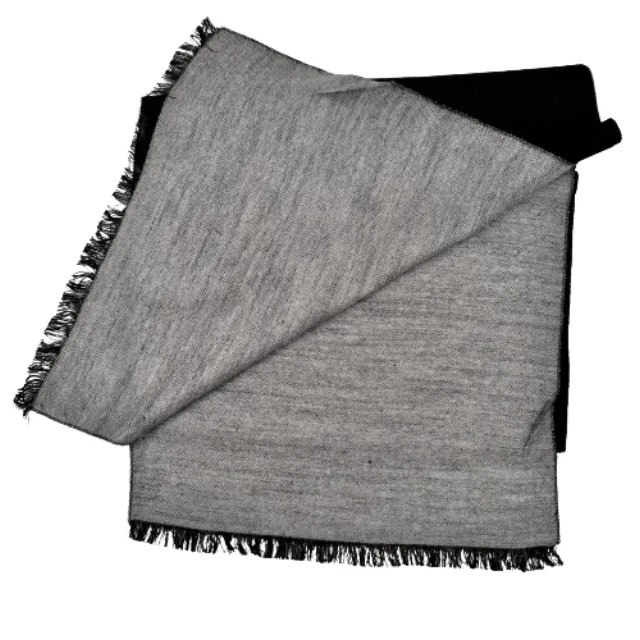 Men's knitted scarf-gloves set Verde 12-1105 black