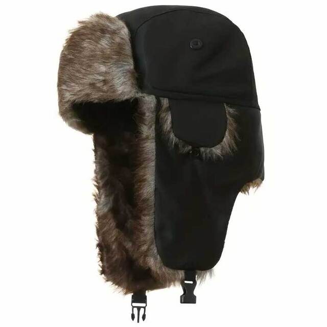 Ανδρικό σκουφί-καπέλο με γούνα bode 12-0704 μαύρο