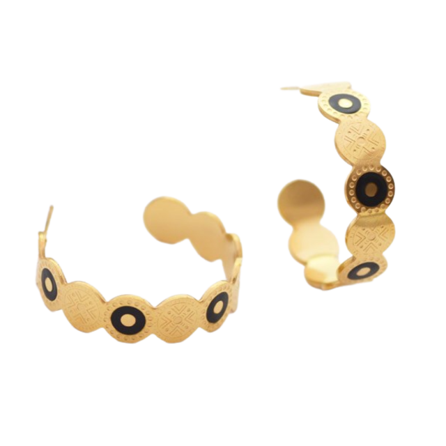 Women's earrings bode 01361 steel 316L gold