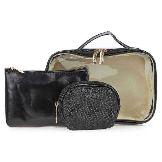 VERDE WOMAN'S COSMETIC BAG 07-0241 -BLACK