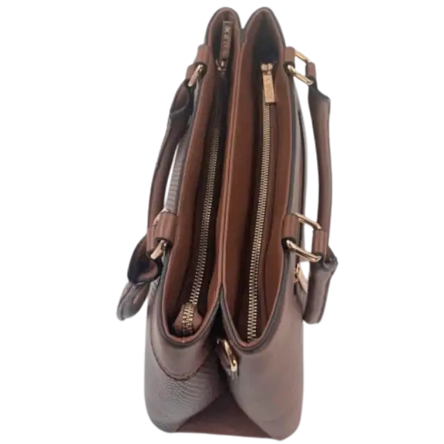 Καθημερινή τσάντα Verde 16-6110 δαμασκηνί