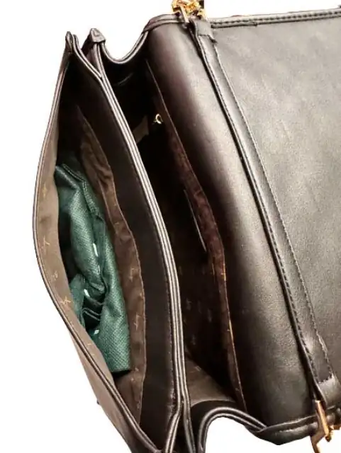 Χιαστί τσάντα με αλυσίδα Verde 16-6177 μαύρο