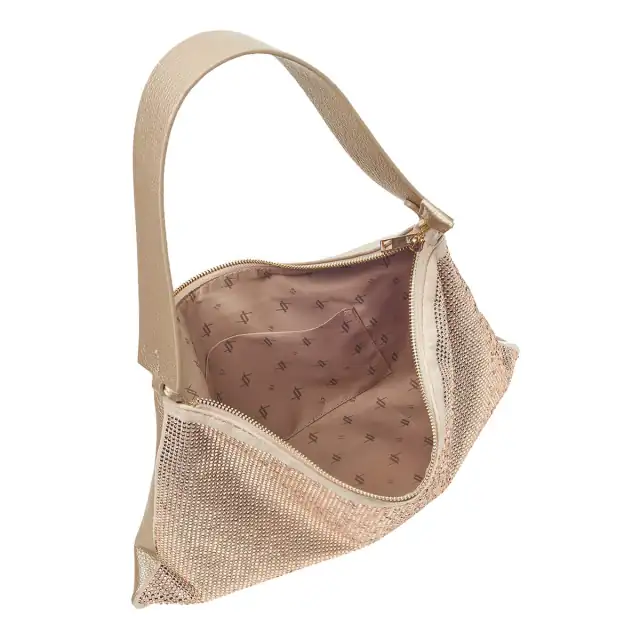 Verde Women's Shoulder Bag 16-6931 beige
