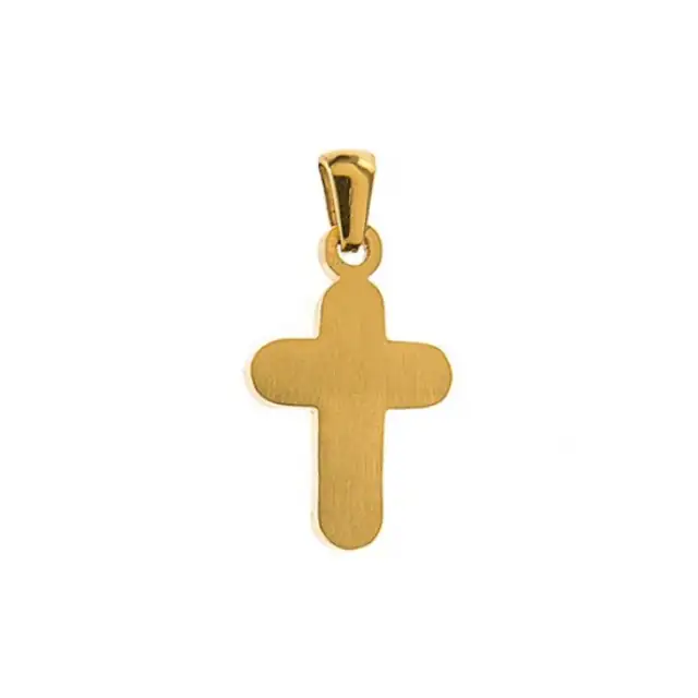 Σταυρός με αλυσίδα Art 01164 ατσάλι 316L χρυσό