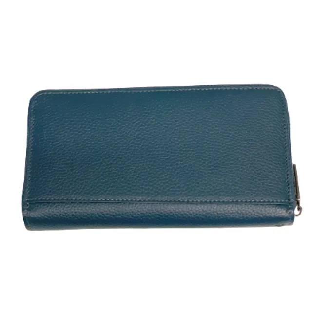 Γυναικείο πορτοφόλι δερμάτινο Verde 18-1010 μπλε