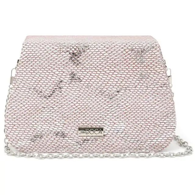 Women's envelope bag Doca 19456 pink