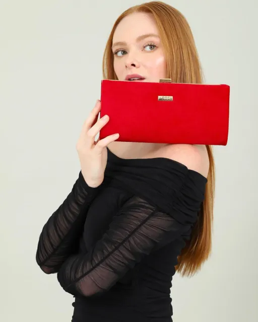 Women's envelope bag Doca 19600 red