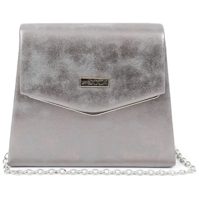 Women's envelope bag Doca 19610 gray