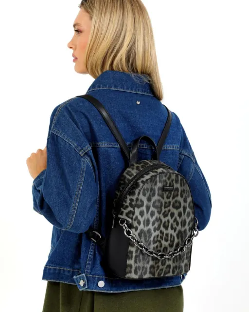 Backpack Doca 20728 animal print black