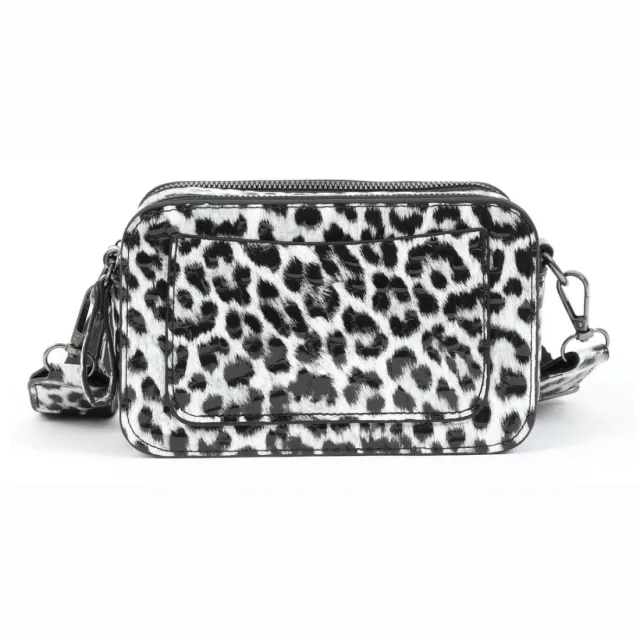 Cross body bag Doca 20842 animal print black