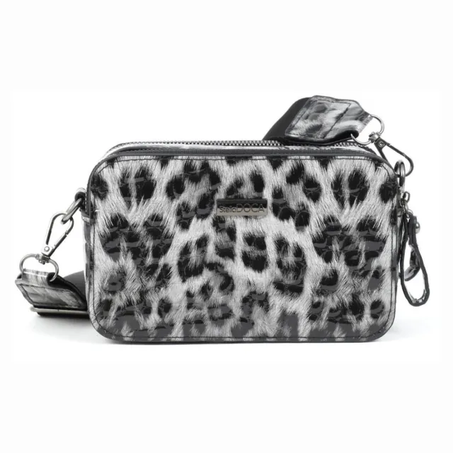 Cross body bag Doca 20843 animal print black