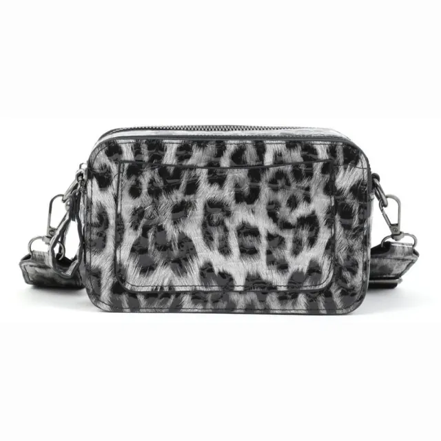 Cross body bag Doca 20843 animal print black