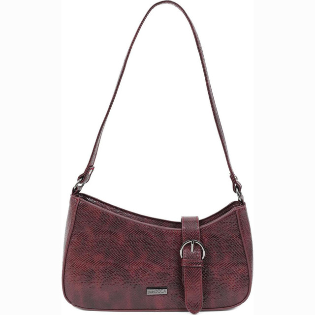 Handbag Doca 20978 bordeaux