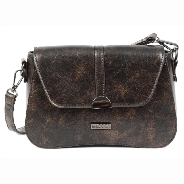 Cross body bag Doca 21013 brown