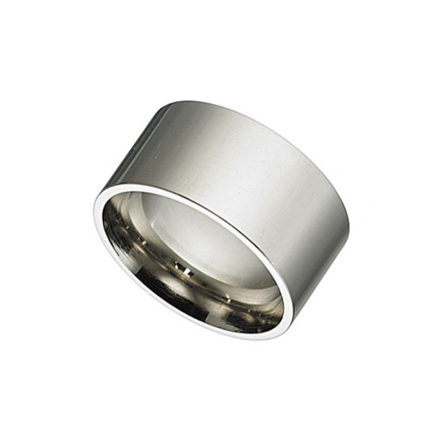 Ring 02327 steel 316L silver