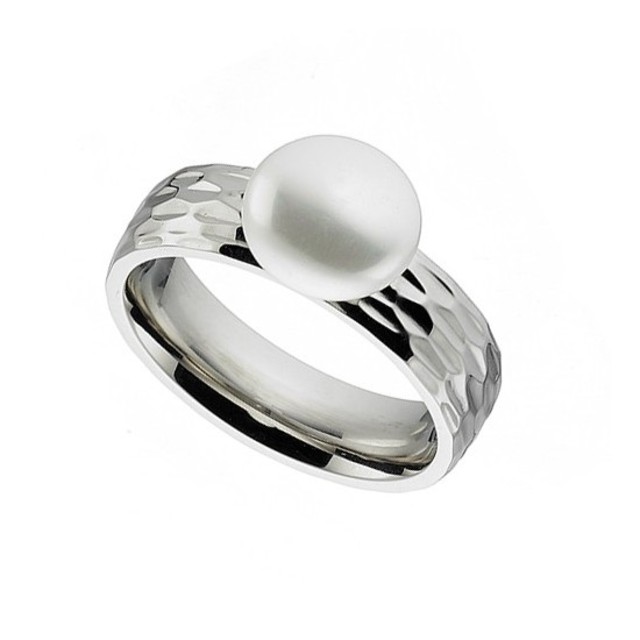 Women's ring 02376 steel 316L silver