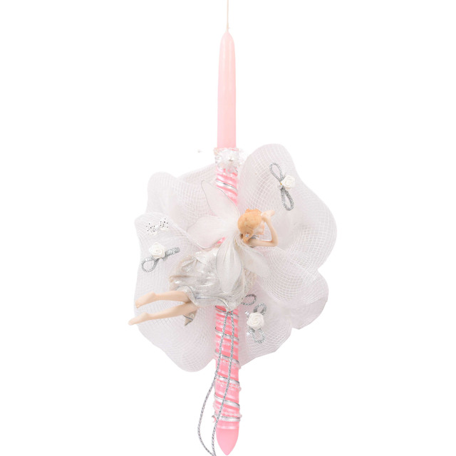 Handmade Easter candle candle pink