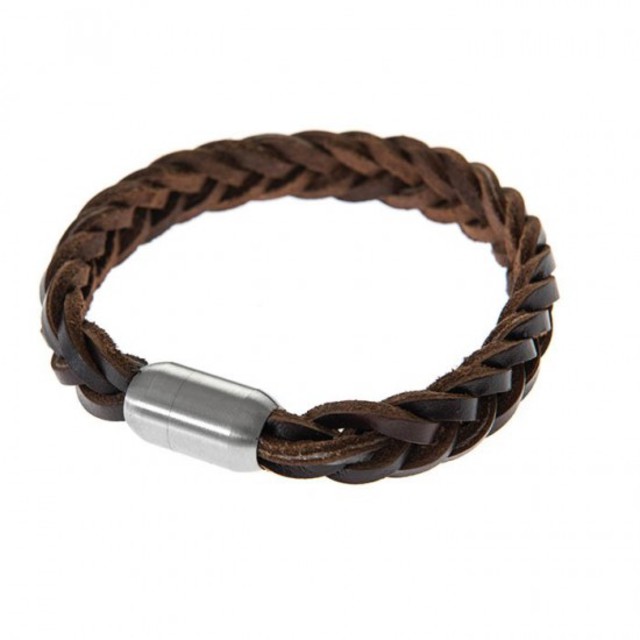 Men's steel bracelet Art 00286 316L brown