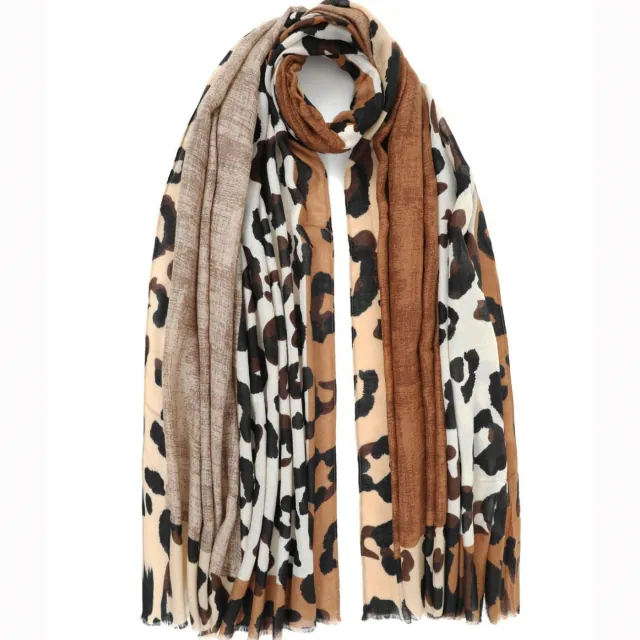 Foulard Doca 29223 animal print brown