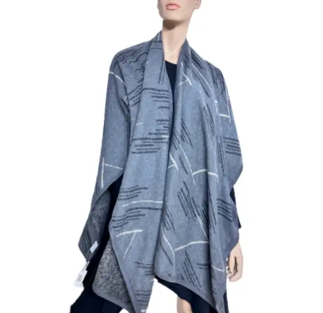 Women's poncho Verde 33-0657 grey