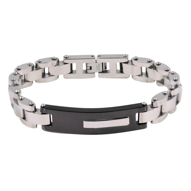 Men's bracelet Verde steel 316 L silver