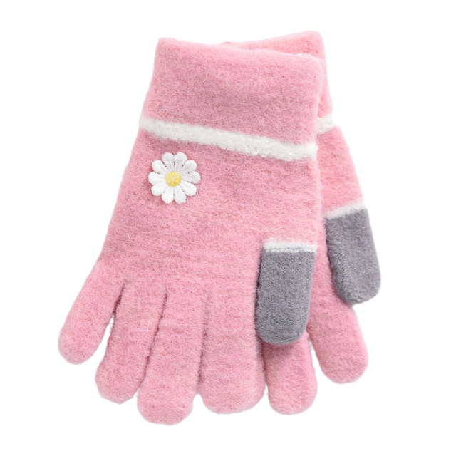 Παιδικό ΣΕΤ κασκόλ-γάντια-αυτάκια bode 4428 γκρι-ροζ