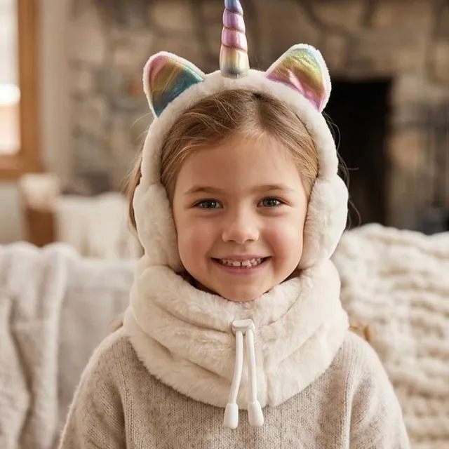 BODE Children's SET Neck/Scarf & Unicorn Kids Earmuff One size ecru