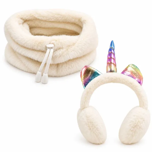 BODE Children's SET Neck/Scarf & Unicorn Kids Earmuff One size ecru