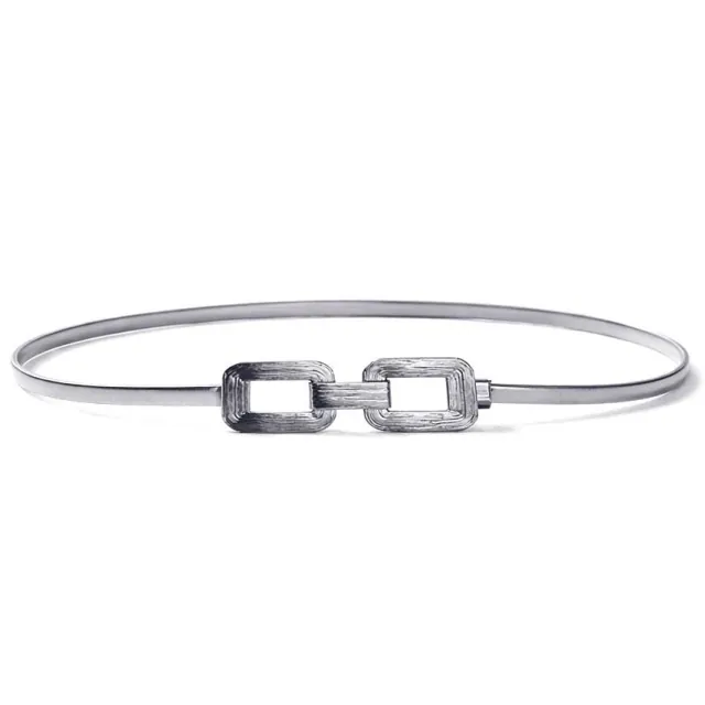 Γυναικεία Ζώνη Μεταλλική Ελαστική Dark Silver bode 53981