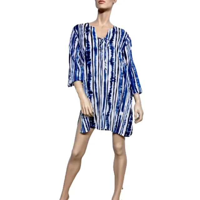 Women's Beach Kaftan platinum blue