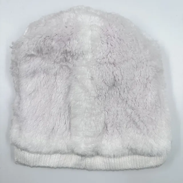 Knitted children's hat for girls bode 6390 white
