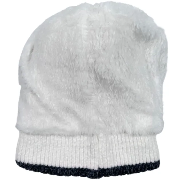 Knitted children's hat for girls bode 6395 white
