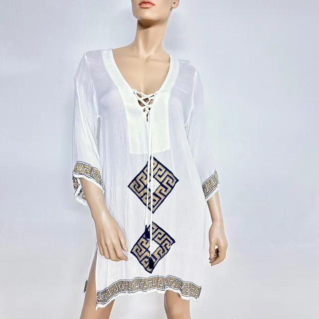 Women's Beach Kaftan bode white