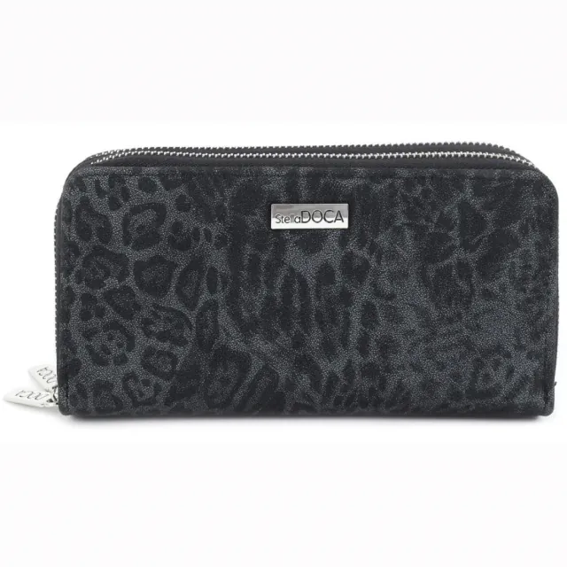 Wallet for women 67144 animal print Black 