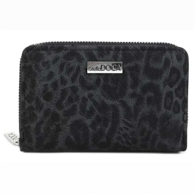 Πορτοφόλι γυναικείο Doca 67147 animal print μαύρο