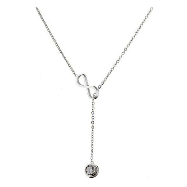 Womens necklace steel 316L silver