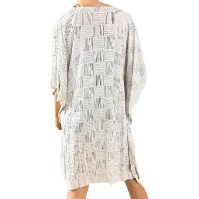 Kaftan with pattern ivory Platinum 9083